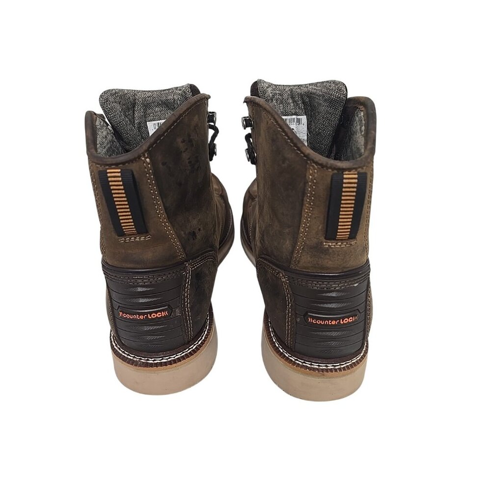Georgia Men's GB00592 6" Waterproof Wedge Composite Toe Boot Brown Size 12M - Picture 3 of 8